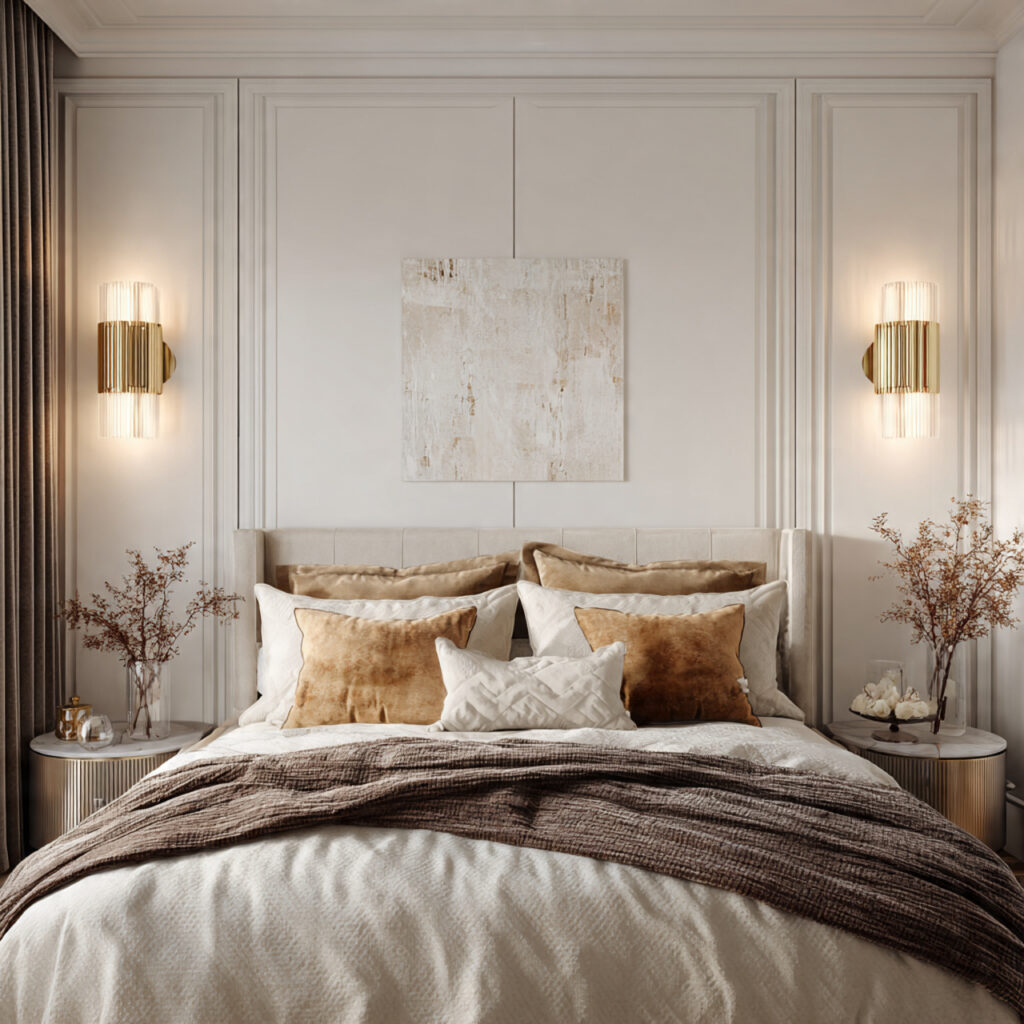 Wall sconces deliver that magically soothing light that I absolutely adore.