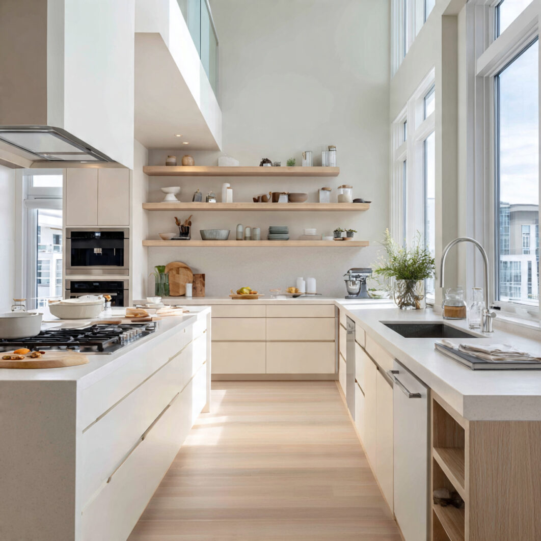 Modern Minimalist Kitchen Ideas for a Cool & Breezy Feel