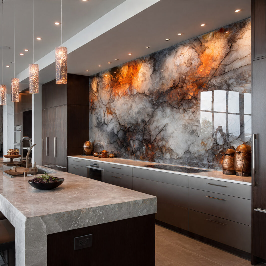 The Statement Piece: 10 Backsplash Masterpieces Transforming Modern Kitchens into a “Whoa!” Space
