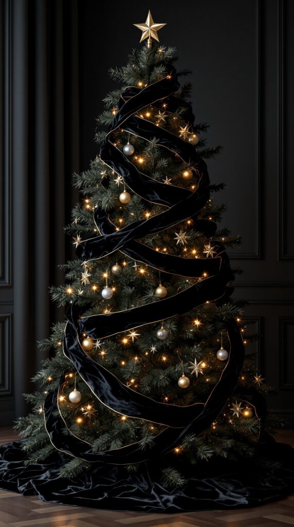 Unique Gloomy Style Christmas Tree Decoration Ideas