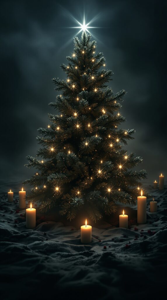 Unique Gloomy Style Christmas Tree Decoration Ideas