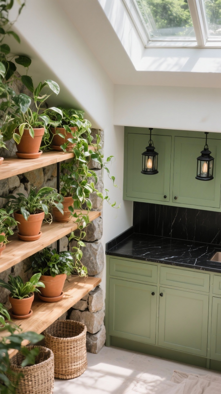 10 Modern Kitchen and Living Room Combination Design Ideas You’ll Love Biophilic Greenhouse Style With Lush Plants