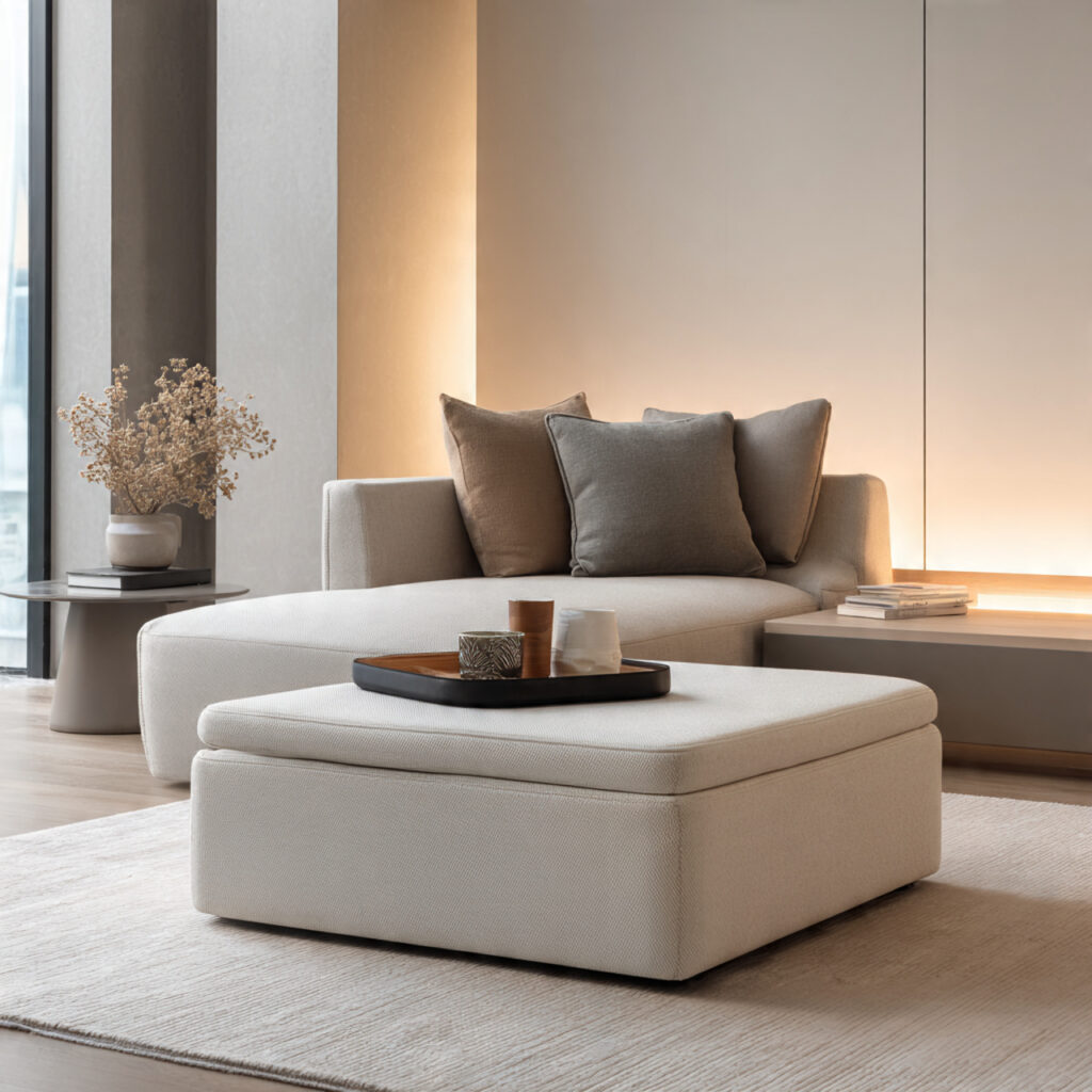 7 "Invisible" Pieces of Multi functional Furniture to Double the Utility of Your Small Living Room Ghế đôn lưu trữ: Chiến binh linh hoạt của phòng khách nhỏ