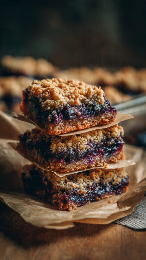 Blueberry Oat Crumble Bars