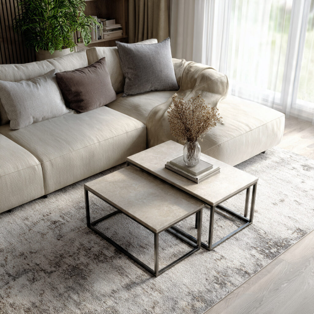 7 "Invisible" Pieces of Multi functional Furniture to Double the Utility of Your Small Living Room Bàn lồng nhau: Gấp ba tính linh hoạt, chỉ bằng một