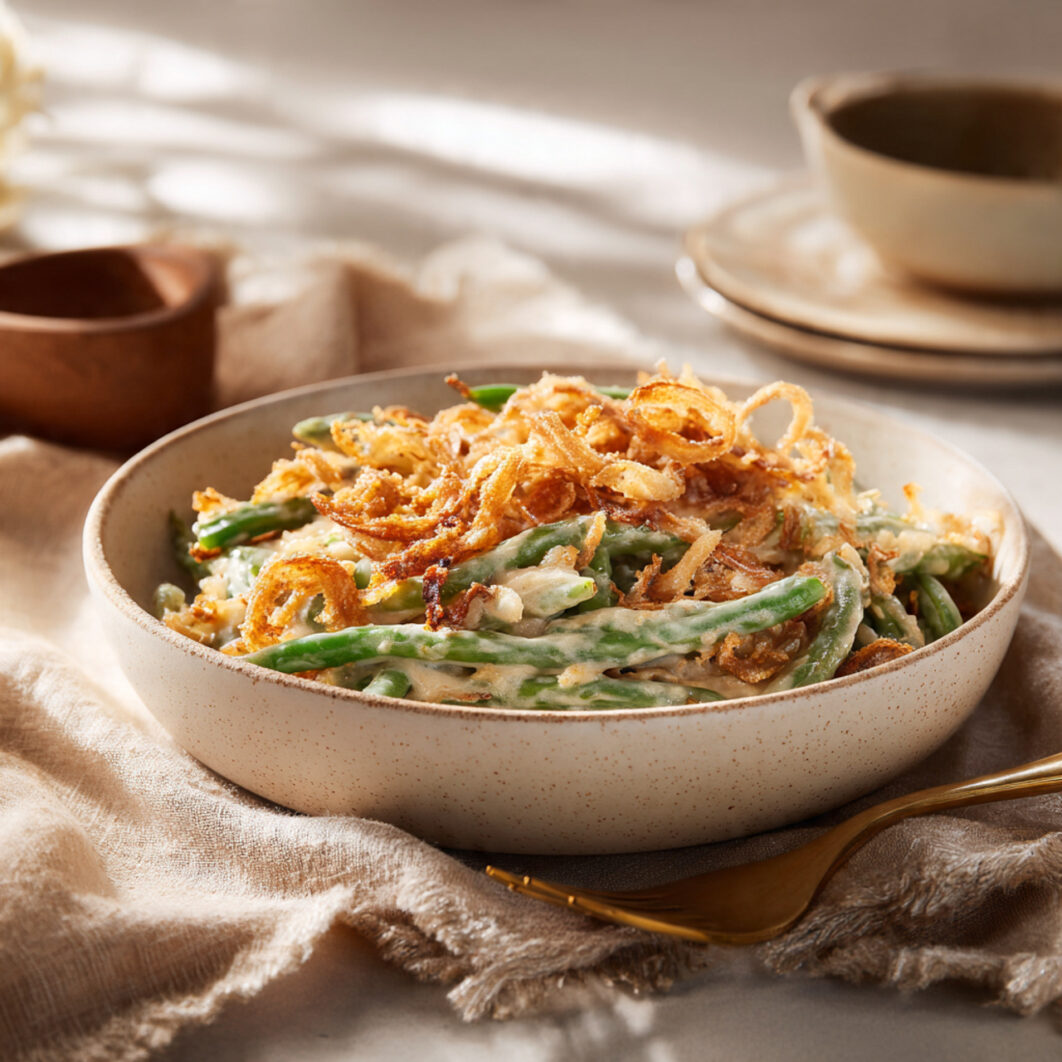 Easy Crockpot Green Bean Casserole