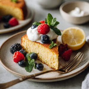 Read more about the article Lemon Almond Flour Cake – Bright, Moist, and Naturally Gluten-Free