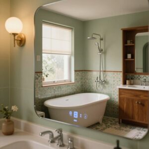 Read more about the article Retro Meets Tech: 10 Incorporating Smart Appliances into Mid-Century Bathrooms