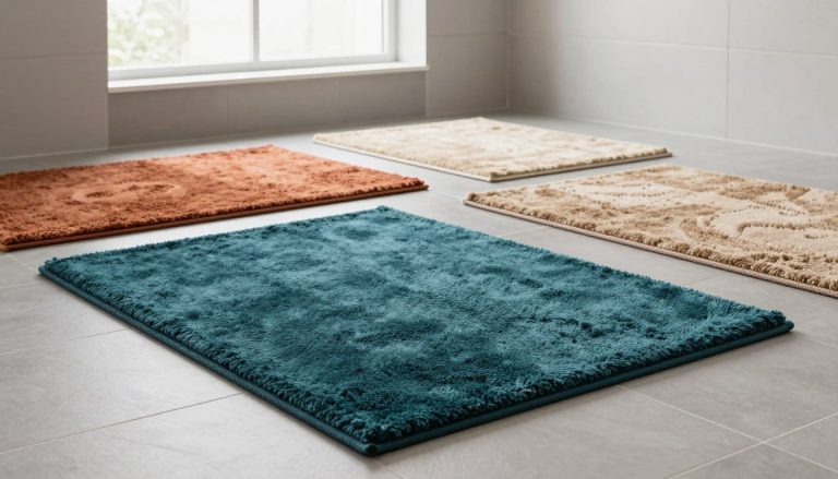 Modern Bathroom Rug Colors