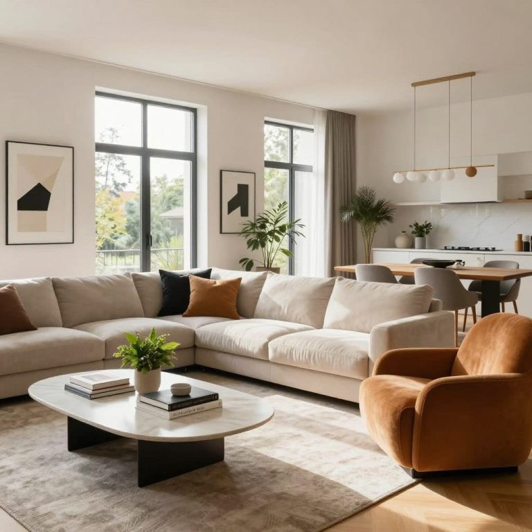 Modern Open Concept Living Room