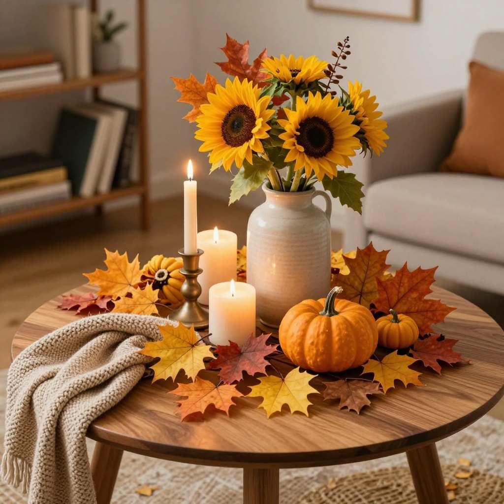 Seasonal Corner Table Decoration