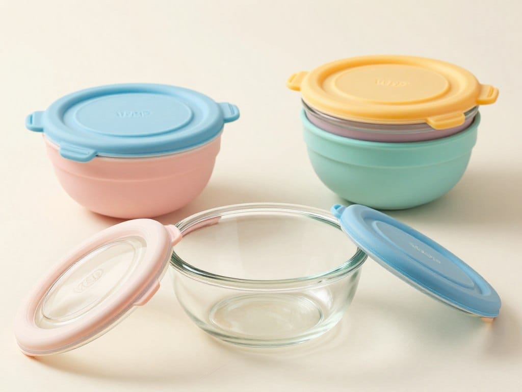 W&P Porter Seal Tight Glass Bowl with protective silicone sleeve