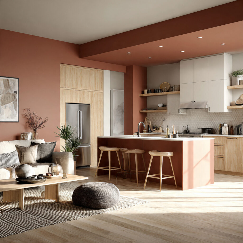 10 Modern Paint Color Trends for Open Plan Living and Kitchen Areas