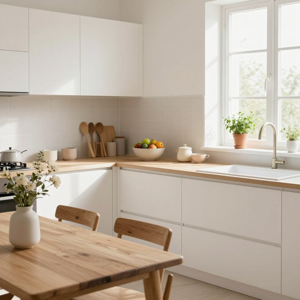 cozy minimalist kitchen