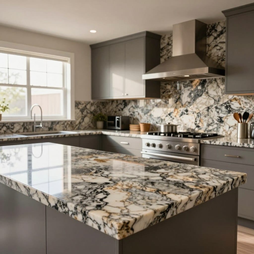 granite backsplash designs