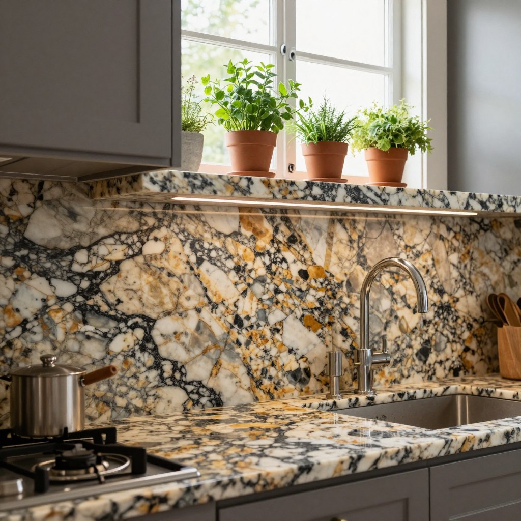 granite backsplashes for kitchens