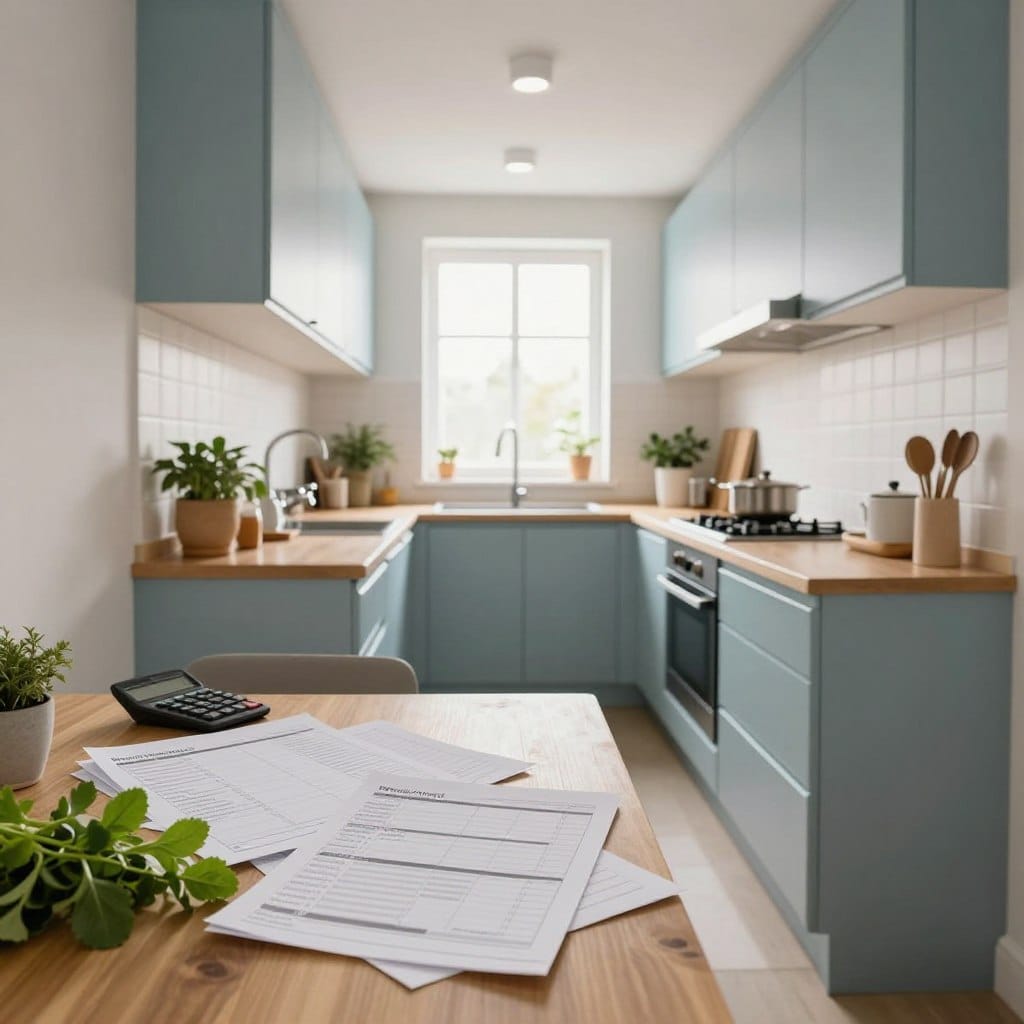 narrow kitchen budget planning