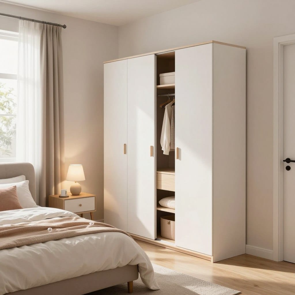 wardrobe ideas for small master bedroom
