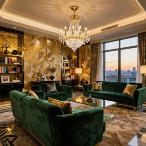 Art Deco Living Room Designs