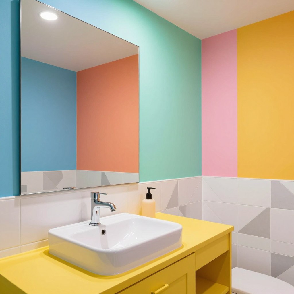10 Bright Paint Colors for Bathrooms with No Windows: Turning Dark to Dazzling Bright Paint Colors for Bathrooms with No Windows
