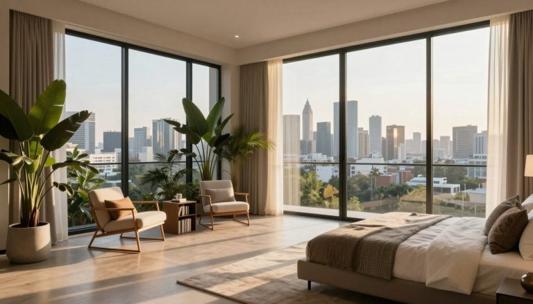 Glass Bedroom Apartment Designs