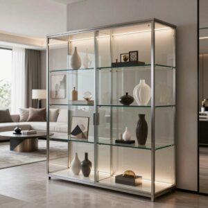 Read more about the article 9 Glass Display Cabinets for Contemporary Living Room Decor