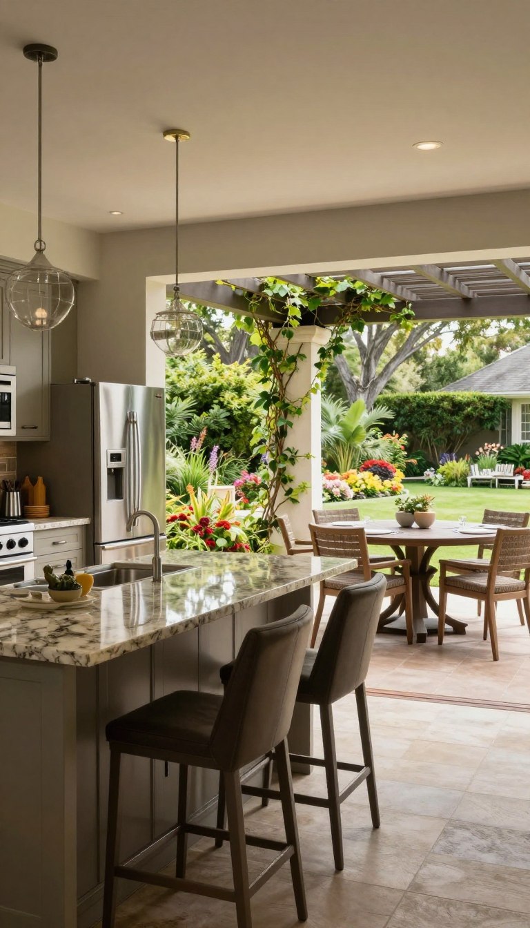 Indoor-Outdoor Kitchen Design