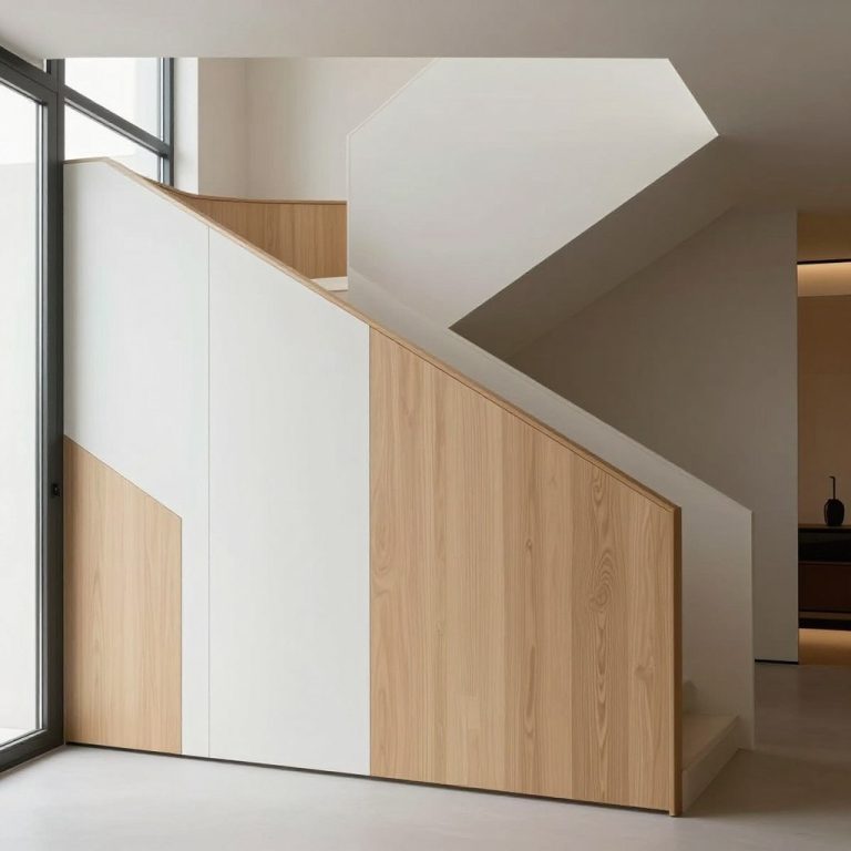 Minimalist Staircase Wall Paneling