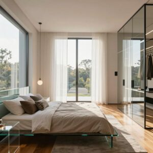 Read more about the article 10 Modern Glass Bedroom Interior Trends for a Sleek and Airy Aesthetic
