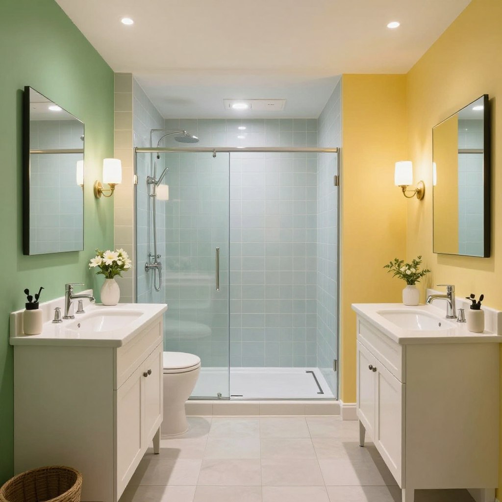 Small Bathroom Paint Colors and Layout Ideas