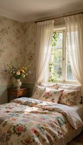 Vintage Floral Bedroom Aesthetic