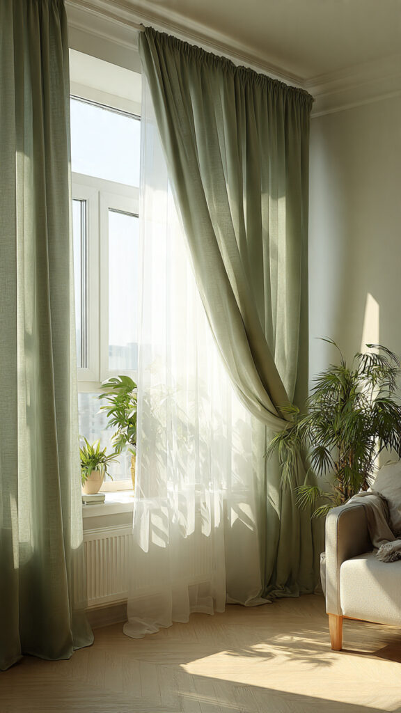 7 Curtain Colors That Match Every Living Room Color Scheme