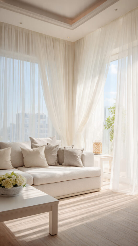 7 Curtain Colors That Match Every Living Room Color Scheme