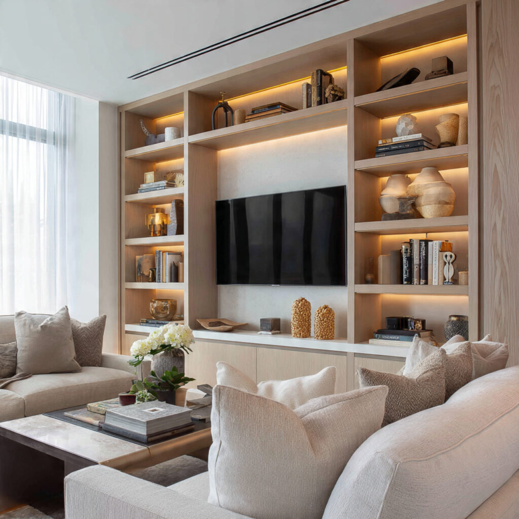 9 Luxury Built In Bookshelf Designs for Living Room Walls