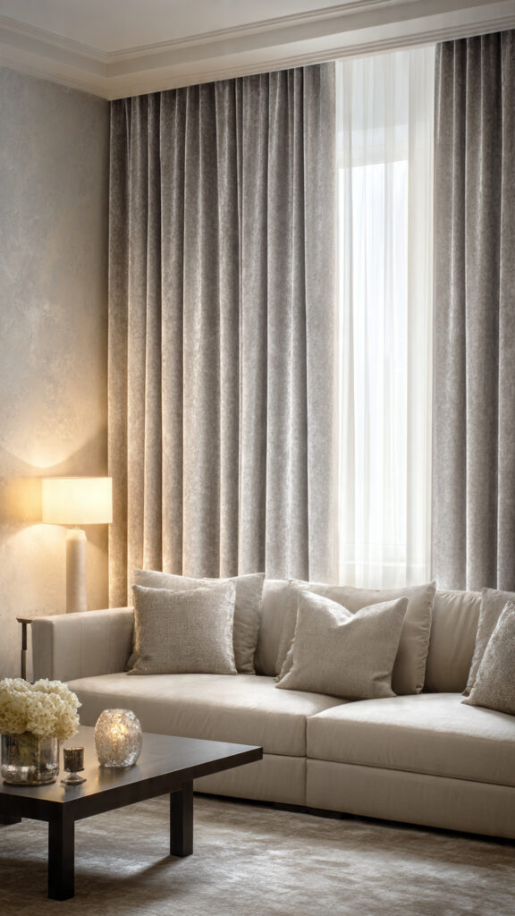 7 Curtain Colors That Match Every Living Room Color Scheme