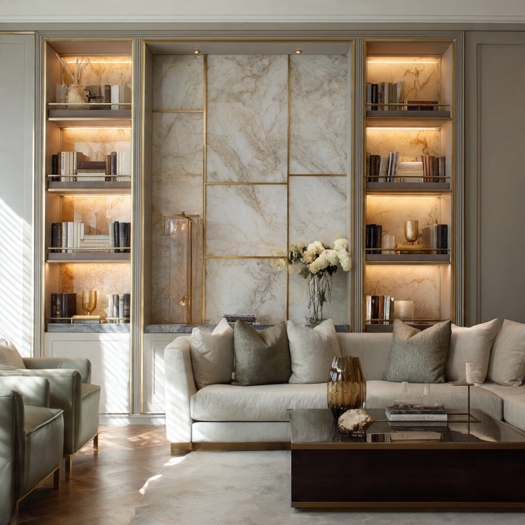 9 Luxury Built In Bookshelf Designs for Living Room Walls