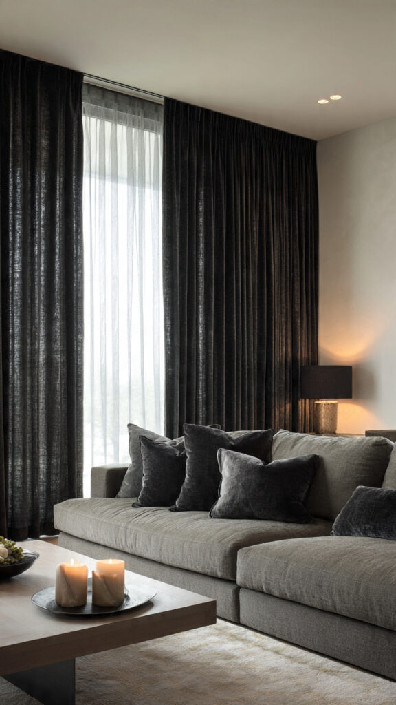 7 Curtain Colors That Match Every Living Room Color Scheme