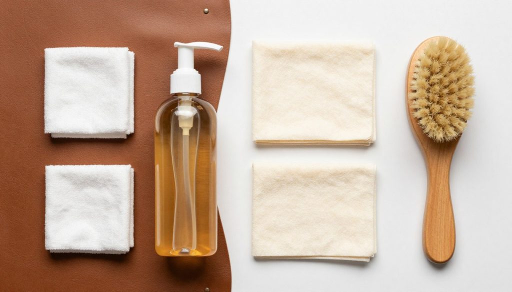 Leather care products and cleaning supplies