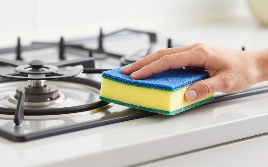 Cleaning outdoor kitchen surfaces and appliances