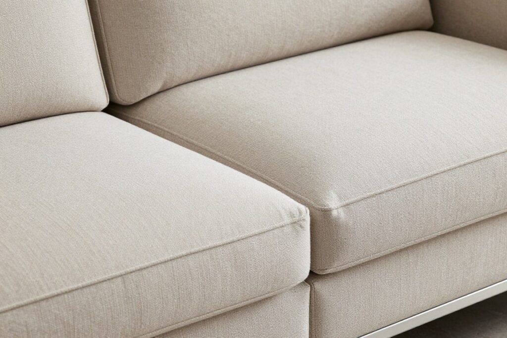 Close-up of weatherproof sectional fabric and construction, NO PEOPLE, NO HUMANS, NO HANDS