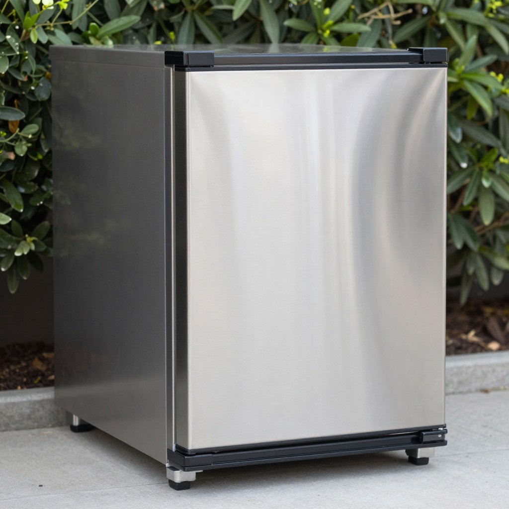 Compact outdoor refrigerator unit
