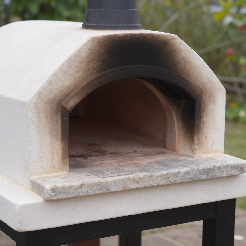 Compact pizza oven for outdoor kitchen