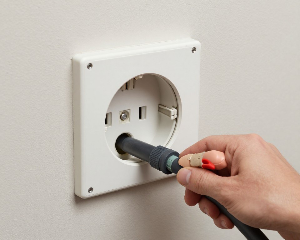 Electrical and water connections for outdoor kitchen