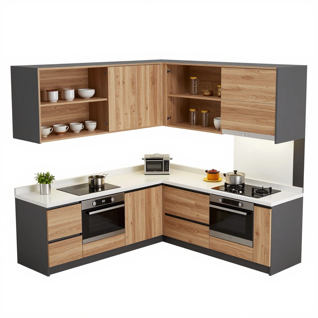 Enhanced modular outdoor kitchen configuration