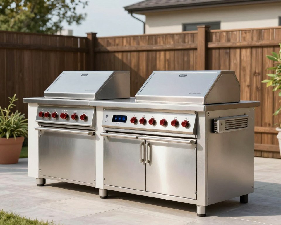 High-value small outdoor kitchen installation