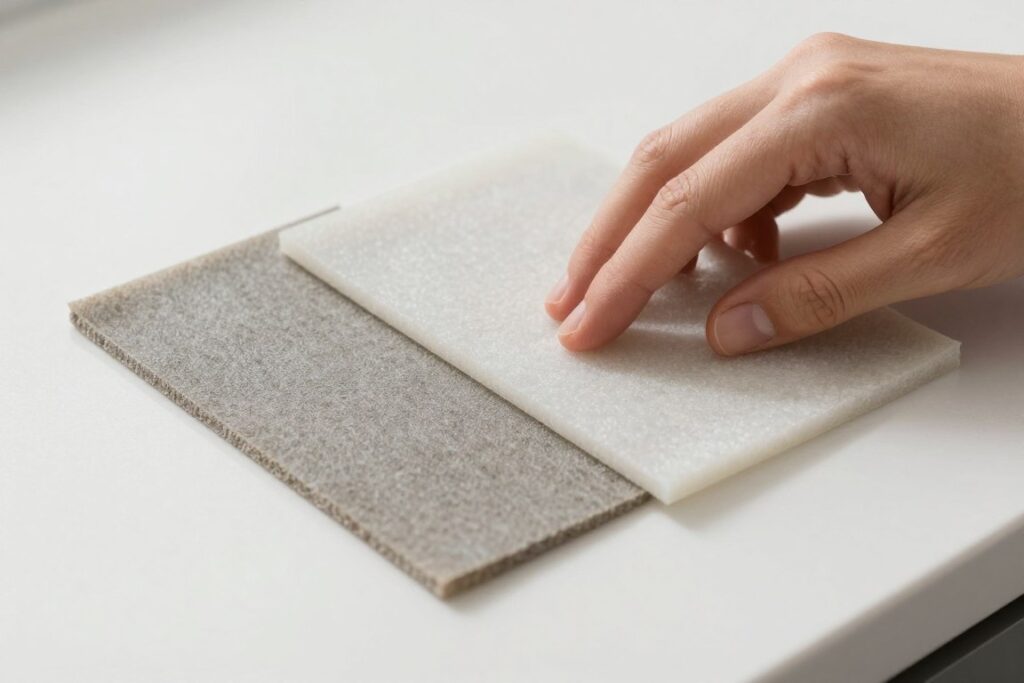 Material-specific outdoor kitchen maintenance