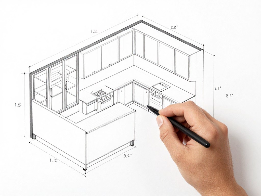 Modular outdoor kitchen showing expansion possibilities