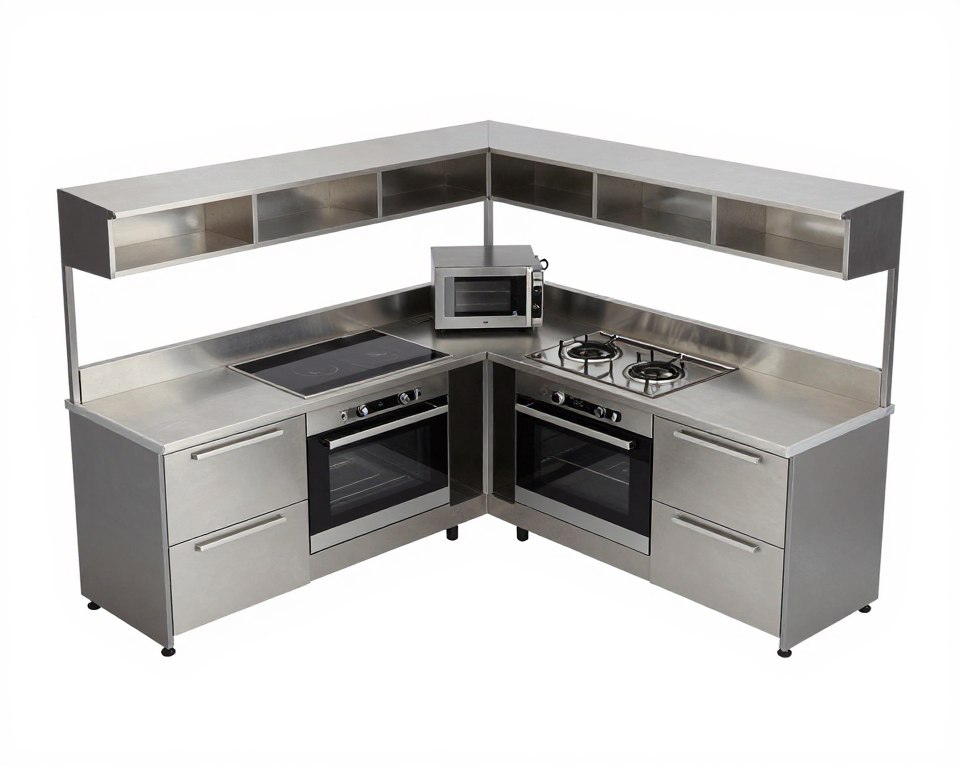 Open Murphy outdoor kitchen showing full cooking station