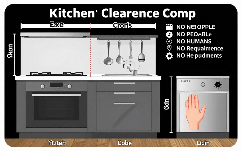 Outdoor kitchen clearance requirements diagram