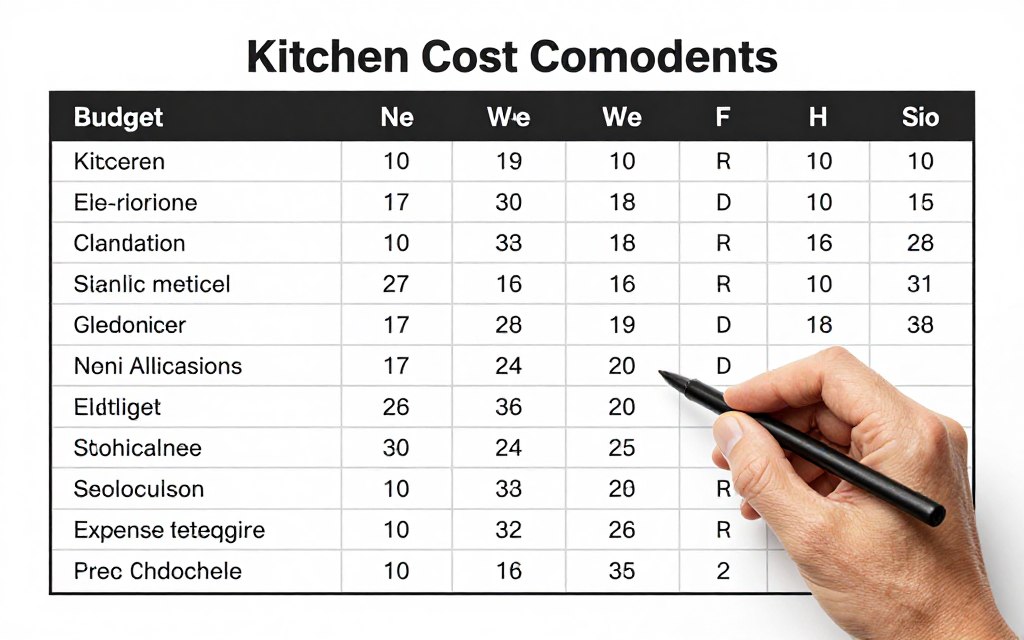 Outdoor kitchen cost components breakdown